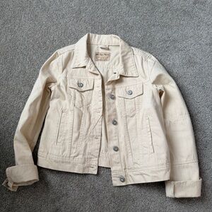 Free People Rumors denim jacket Ecru Small